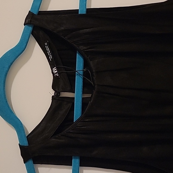 NWOT Zara black semi crop top - Picture 2 of 7